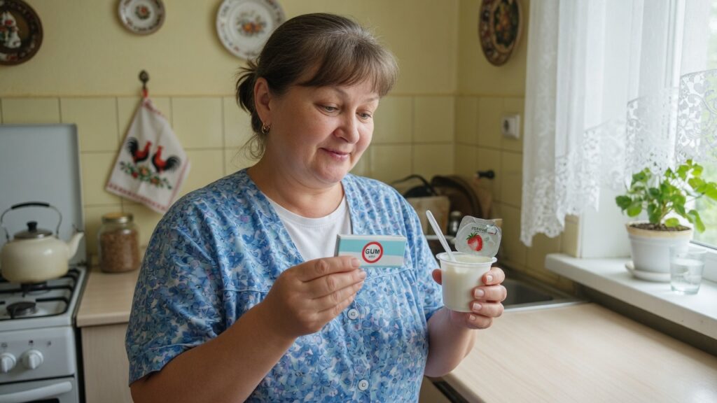 Жвачка или мягкая еда после несъёмного протеза — зрелый пациент